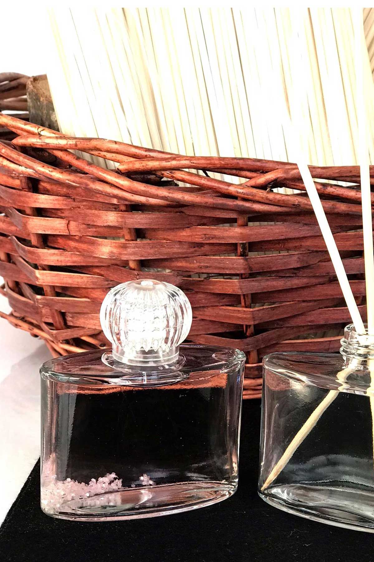 50 ml Yassı Hediyelik Cam Kolonya Şişesi Düğün, Nişan Için Hediyelik Kolonya Şişe - Görsel 2