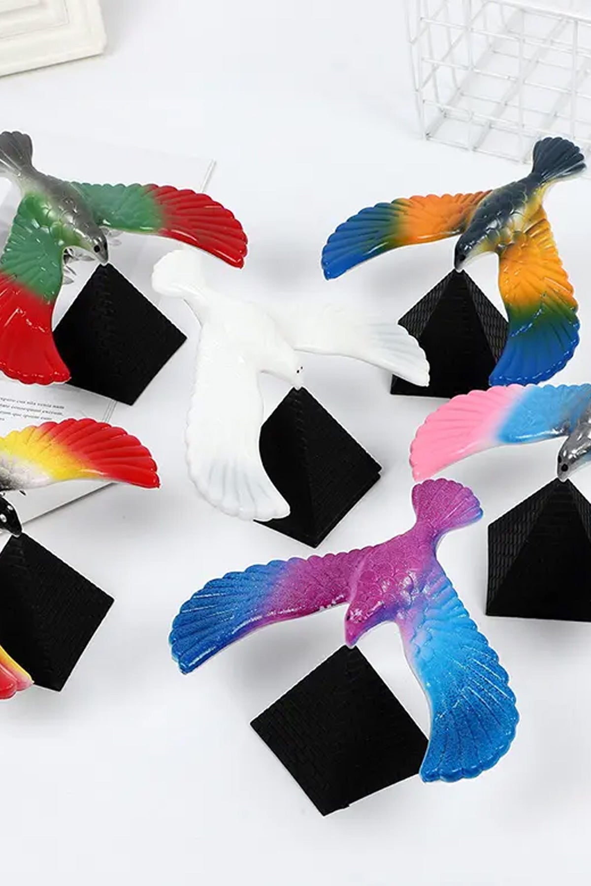 Denge Kuşu Gravite Kuş Oyuncak Bilim Denge Mekaniği Eğitim Bulmaca Aydınlanma Küçük Oyuncak - Görsel 2