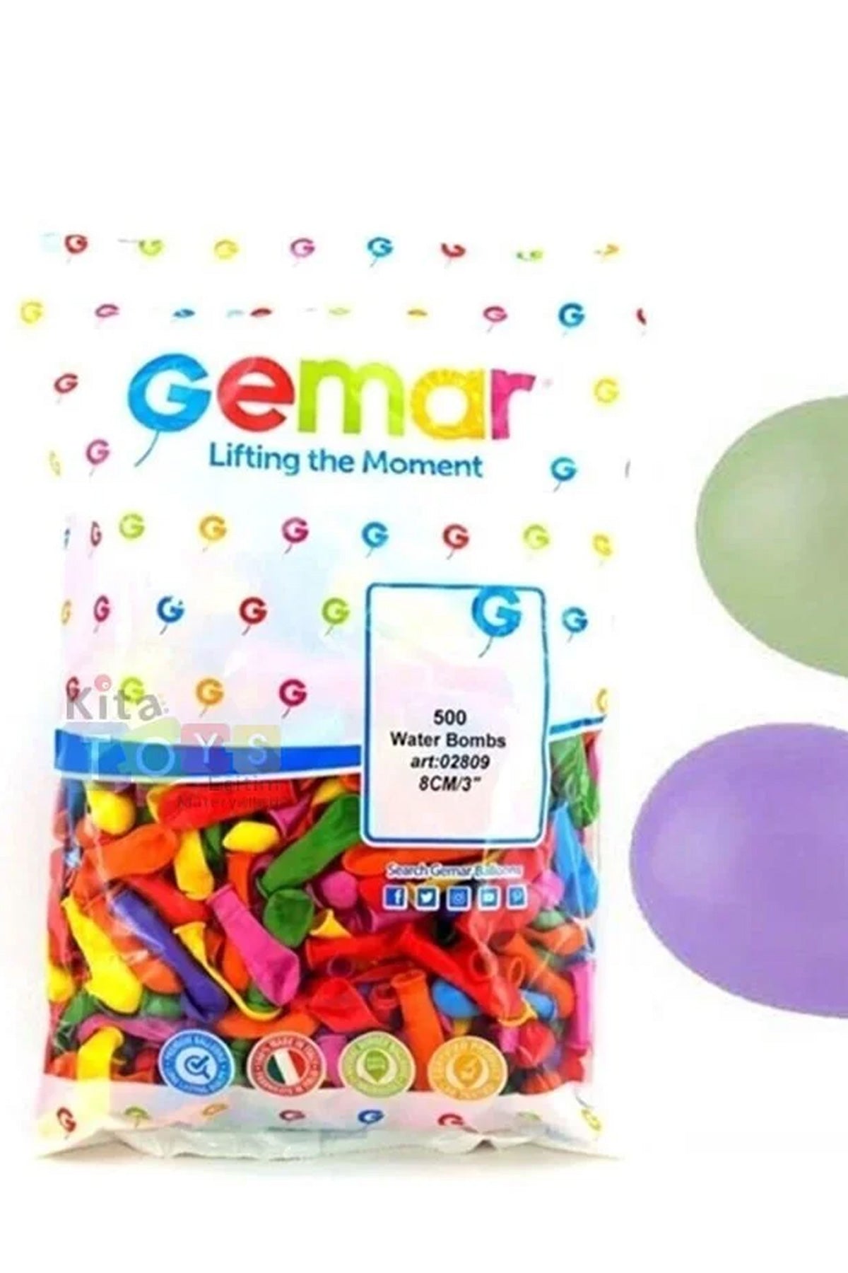 500 adet Mini Küçük Balonlar Karışık Renk Yaz Su Balonu, Stand Parti Toplantı 23 Nisan Kutlama - Görsel 2