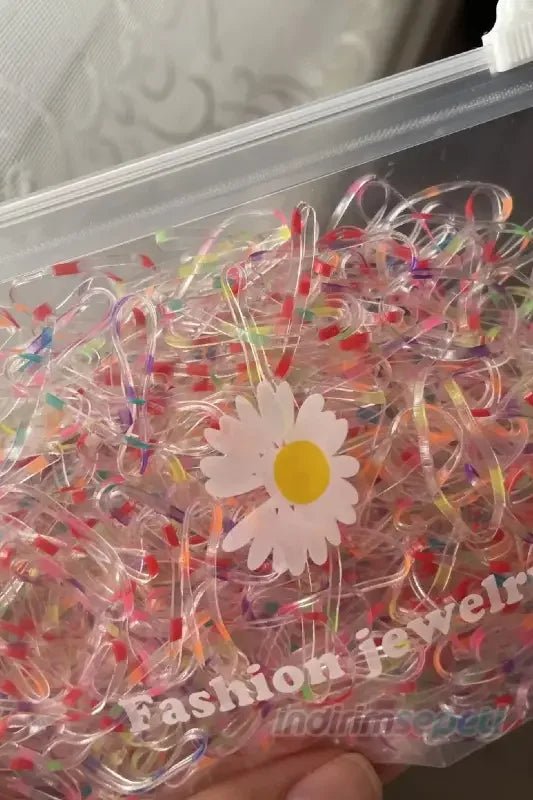 Şeffaf Cüzdanlı Cocuk Siyah Lastik Toka Örgü Lastik Toka 250 + - Küçük Görsel 6