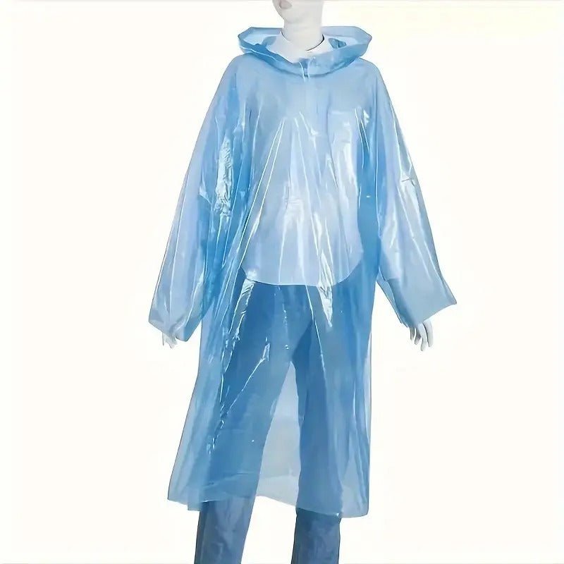 Yağmurluk Kullan At Mavi Poşet Yağmurluk Unisex Şeffaf Toz Yağmur Su Koruyucu