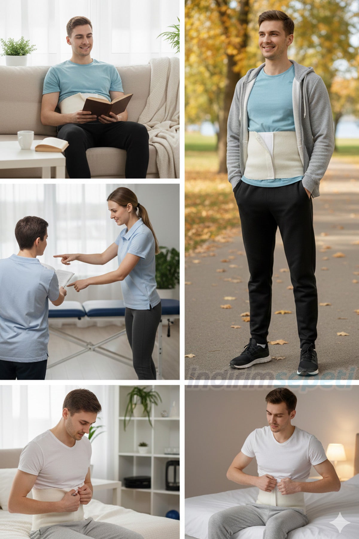 Yün Bel Korsesi ve Kuşağı Unisex – Cırtlı ince Bel Destekleyici, Rahat ve Şık Yün Korse (S-XXL) - Görsel 2