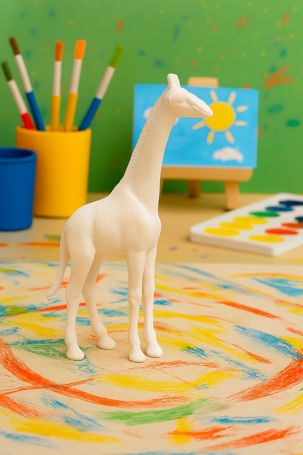 Hayvanlar Âlemi 3D Boyanabilir Figür – Hobi & Etkinlik Seti Karışık Modeller 1 Adet